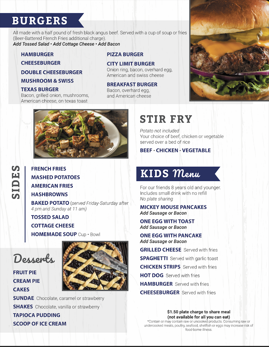 City Limits Family Restaurant Menu - Image 5